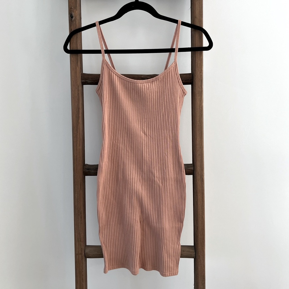 Cotton Ribbed Body Con Dress